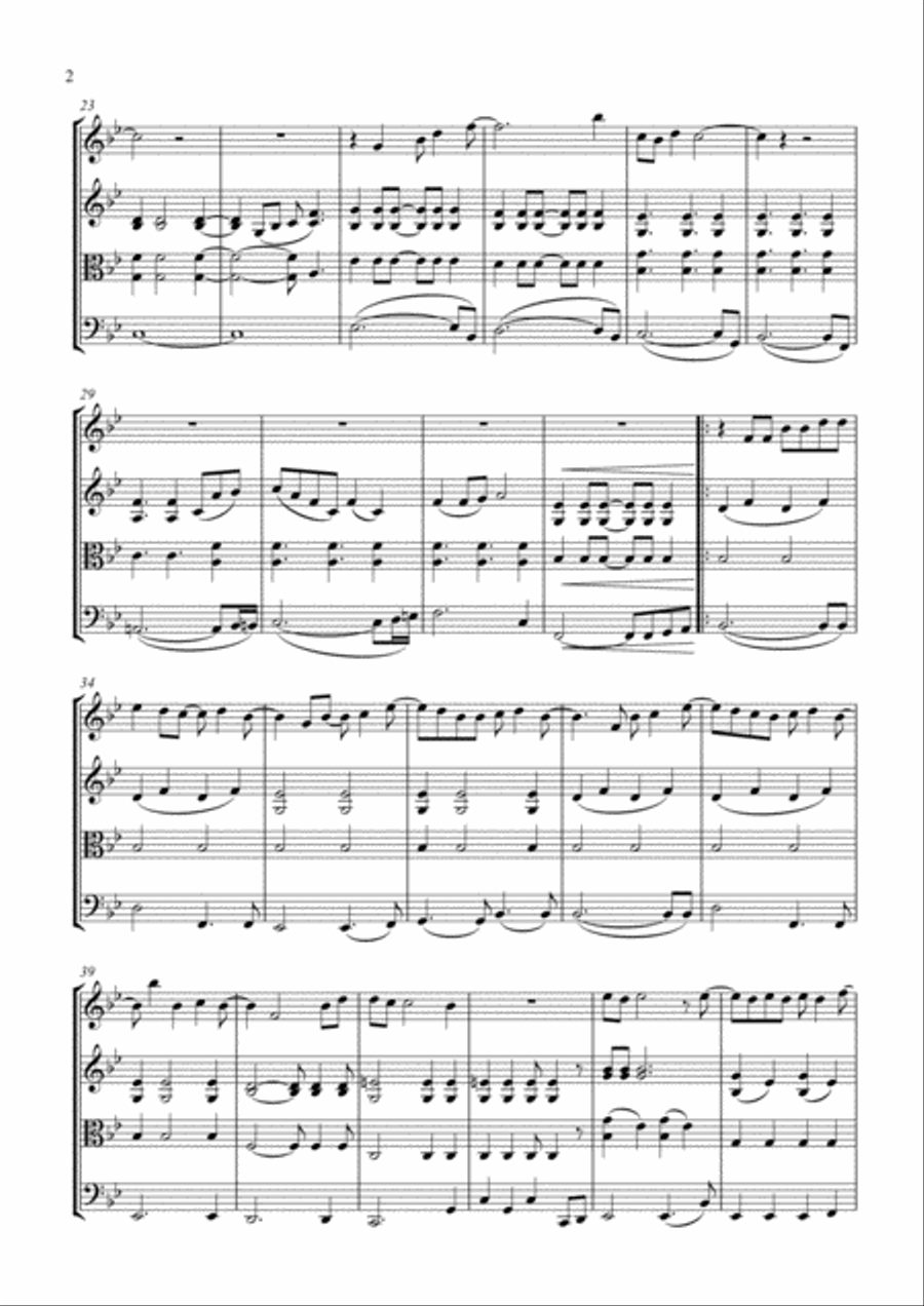 Rocket Man (I Think It's Gonna Be A Long Long Time) String Quartet scores gallery preview page 3