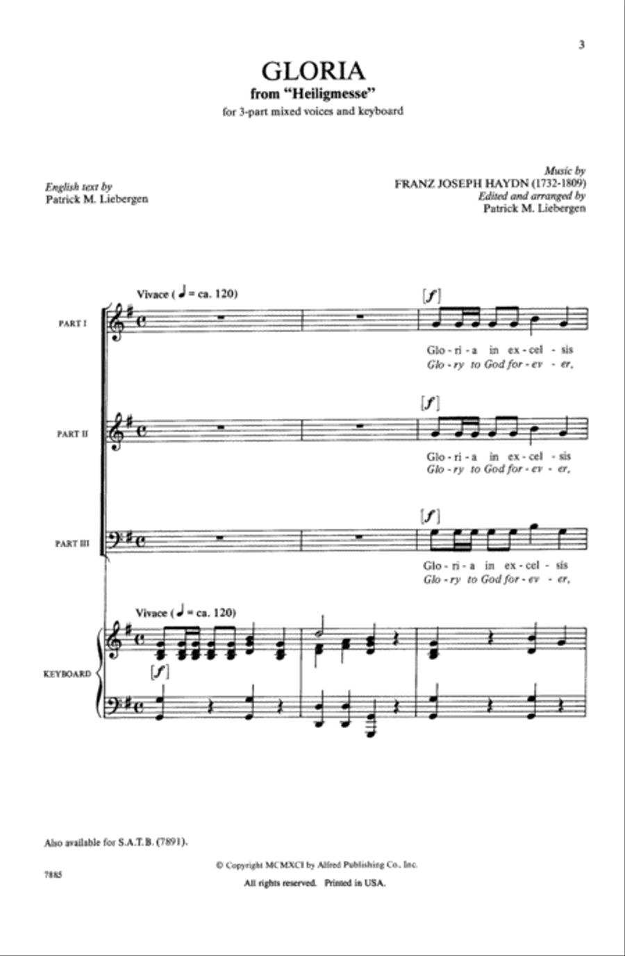 Gloria (from Heiligmesse) Choir scores gallery preview page 2