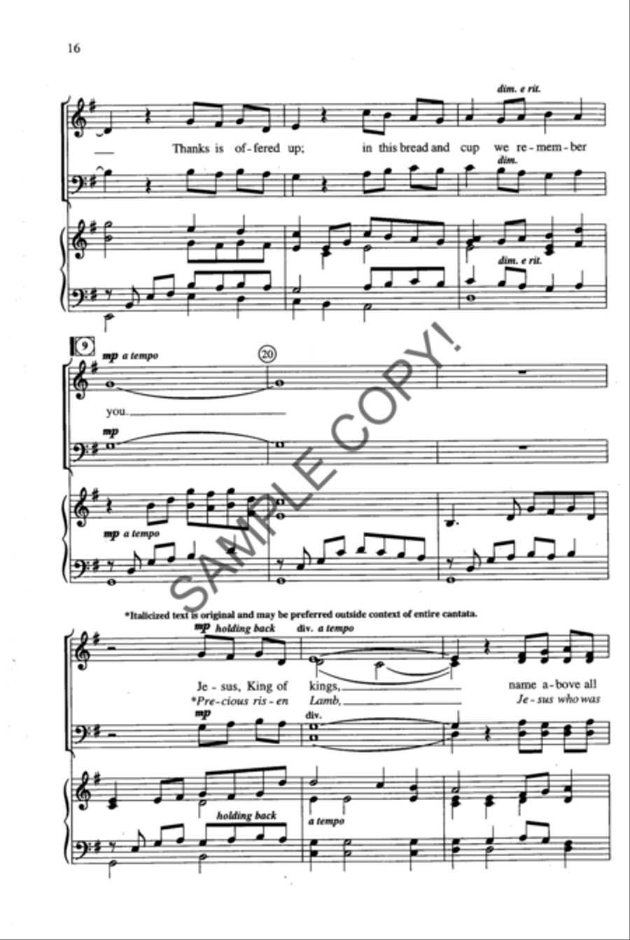 Shadow of the Cross 4-Part scores gallery preview page 10