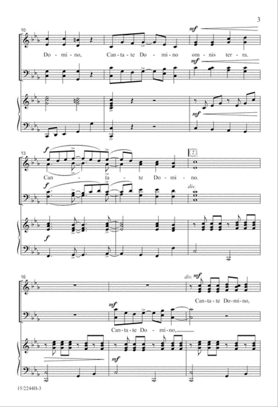 Cantate Domino 4-Part scores gallery preview page 4