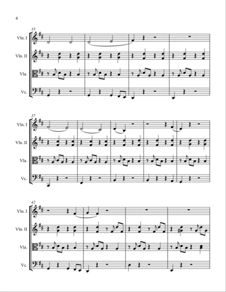 Scavenger Type String Quartet scores gallery preview page 6