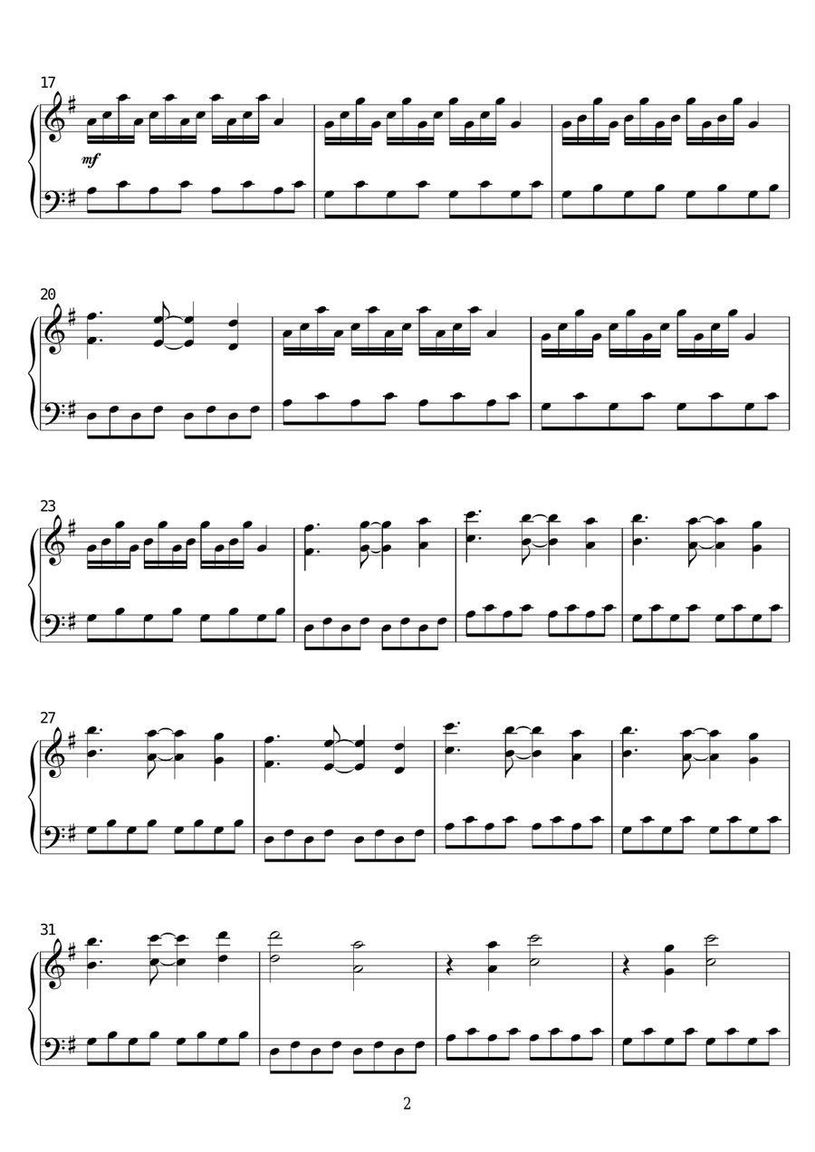Imagining Piano Solo scores gallery preview page 2