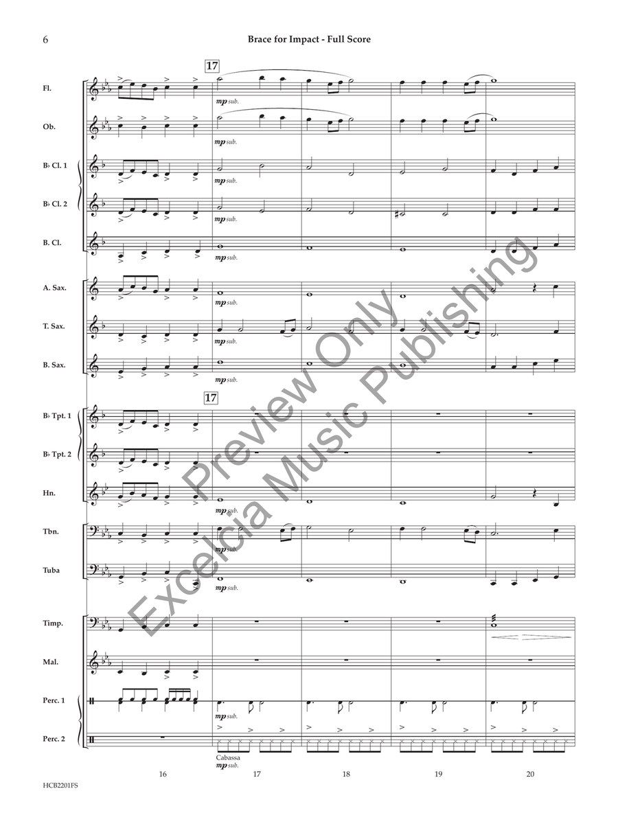 Brace for Impact Concert Band scores gallery preview page 7