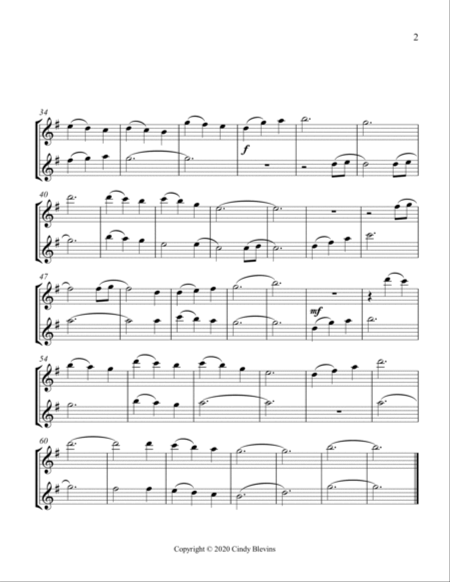 Down In The Valley, Recorder Duet Woodwind Duet scores gallery preview page 3
