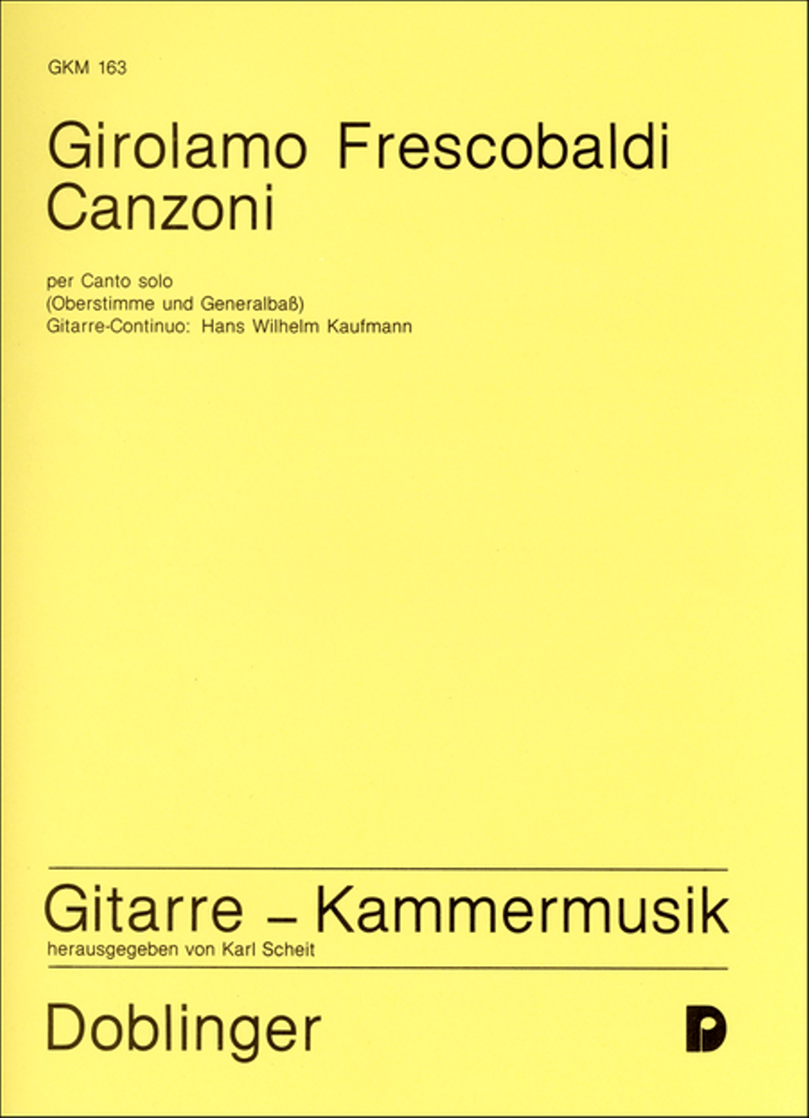 Canzoni per Canto solo Classical Guitar scores gallery preview page 1
