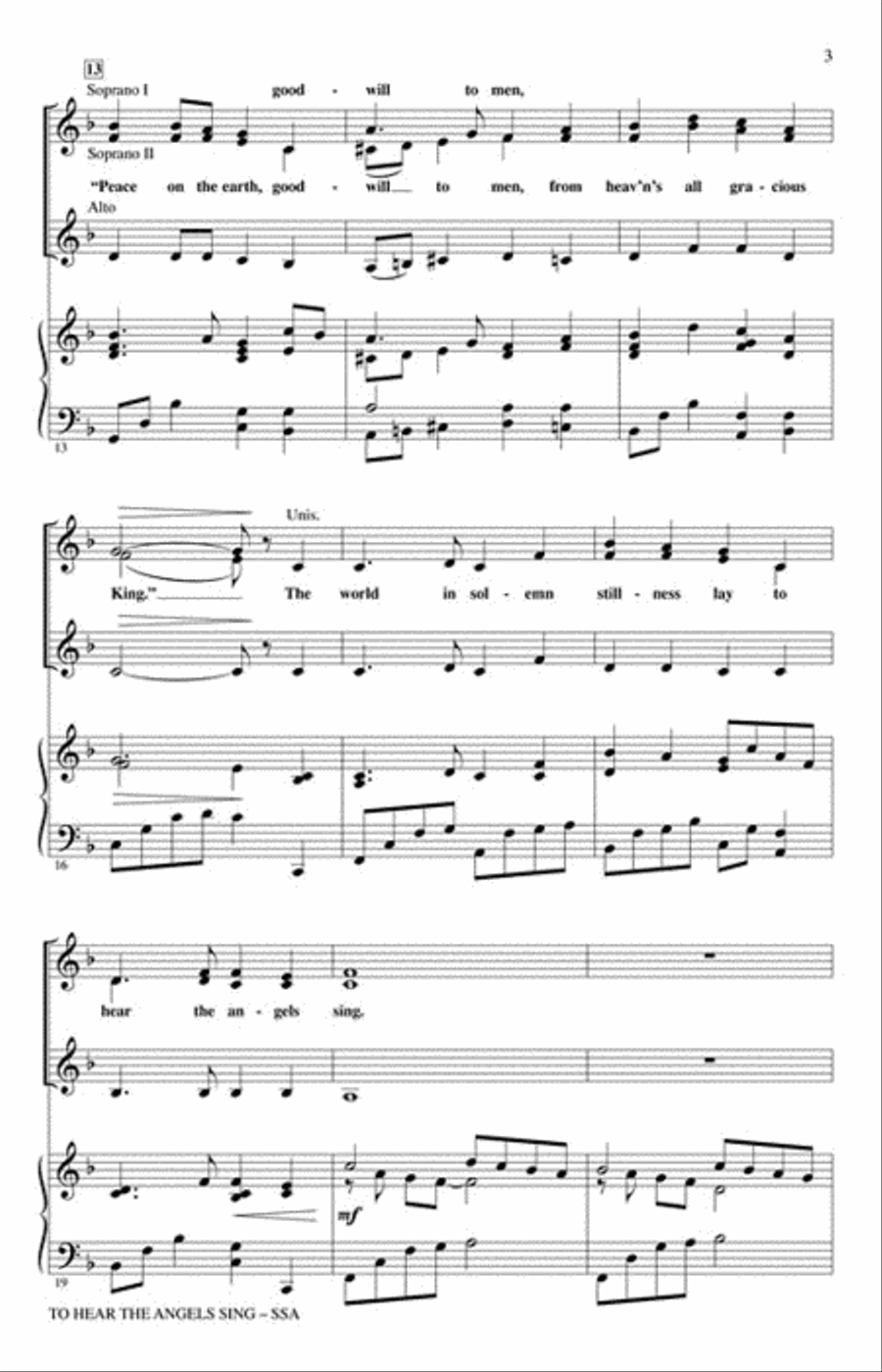 To Hear the Angels Sing To Hear the Angels Sing SSA scores gallery preview page 3