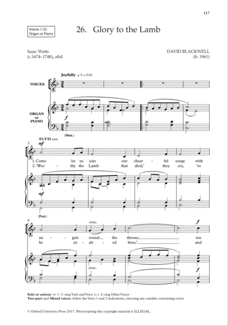 The Oxford Book of Easy Flexible Anthems Choir scores gallery preview page 16