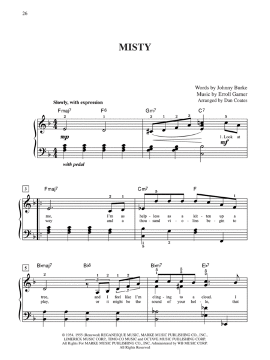 10 for 10 Sheet Music Standards Easy Piano scores gallery preview page 4