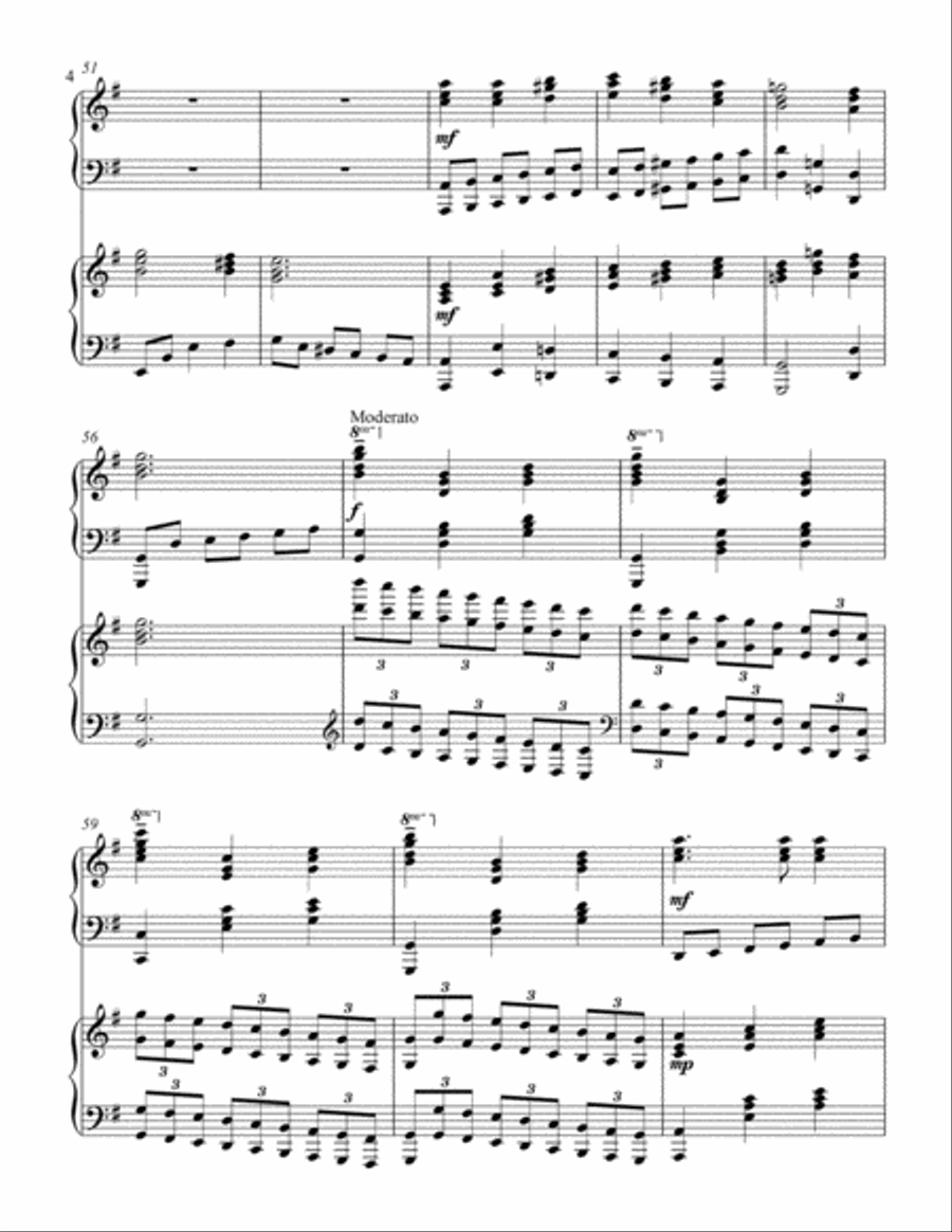 Marvelous Grace of Our Loving Lord (2 piano duet) 2 Pianos, 4-Hands scores gallery preview page 5