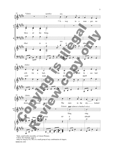 Christmas Lullaby (The Gift) (Choral Score) image number null