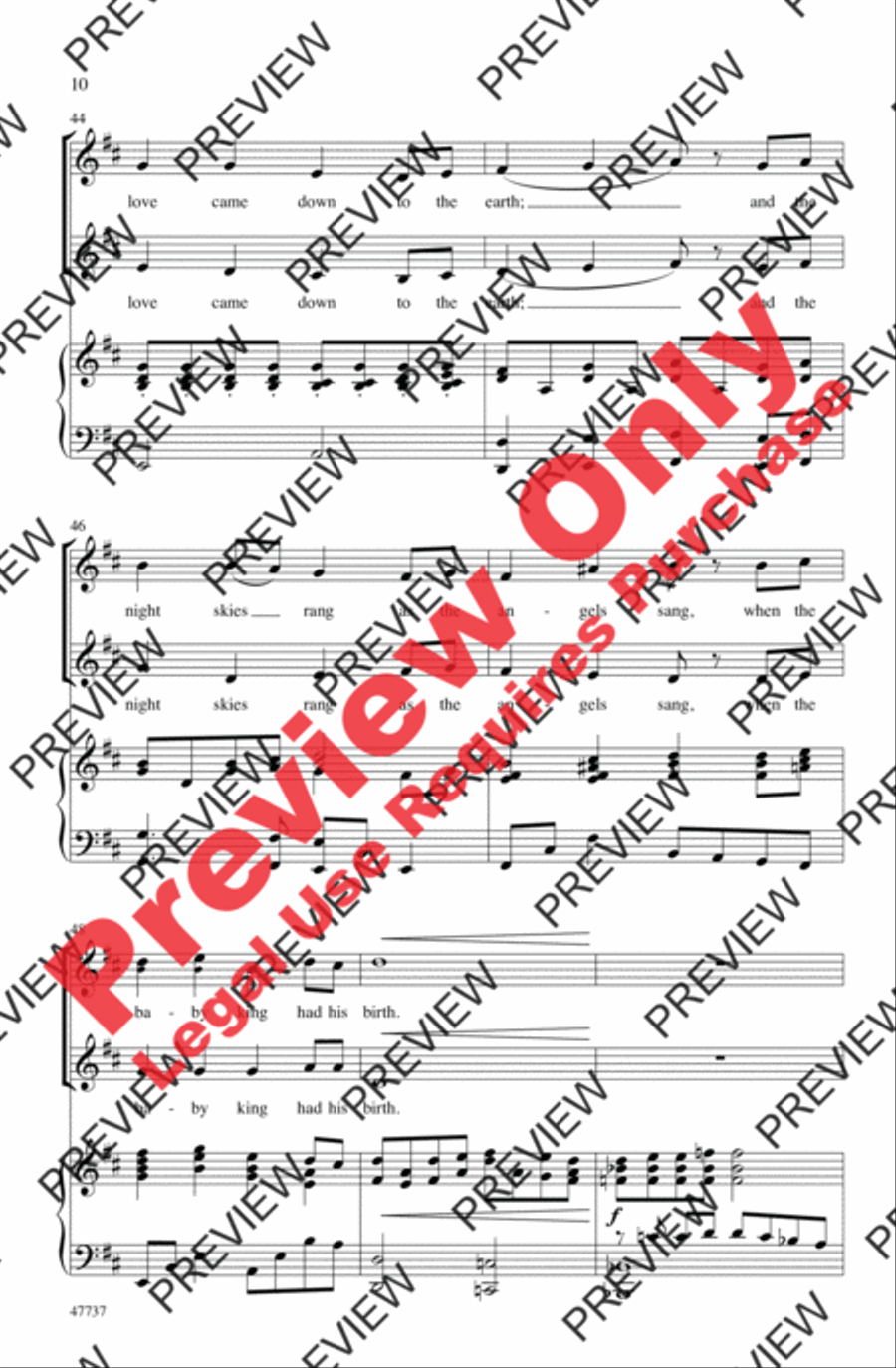 The Cat and the Mouse Carol 2-Part scores gallery preview page 9