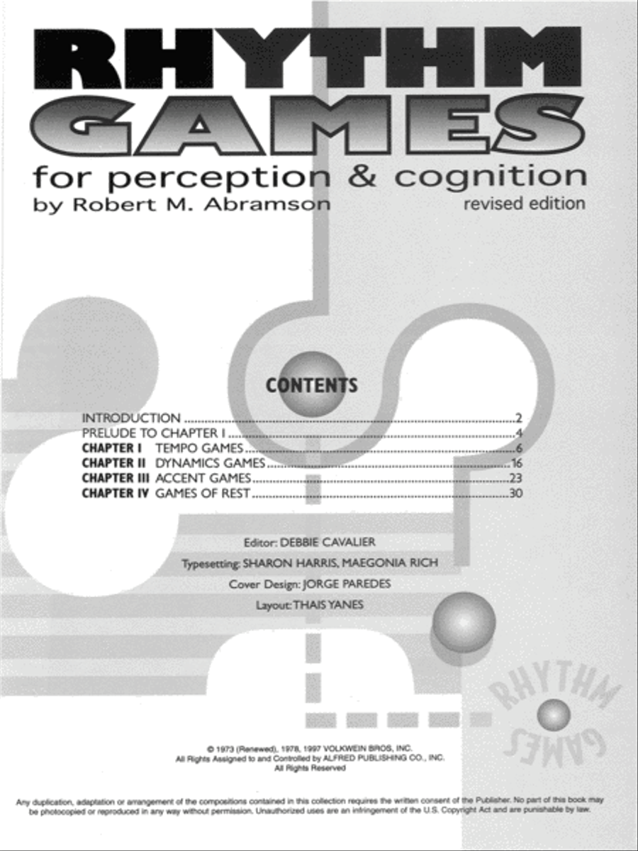 Rhythm Games for Perception & Cognition Activity Books scores gallery preview page 2