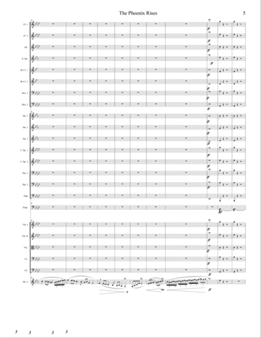The Phoenix Rises Full Orchestra scores gallery preview page 6
