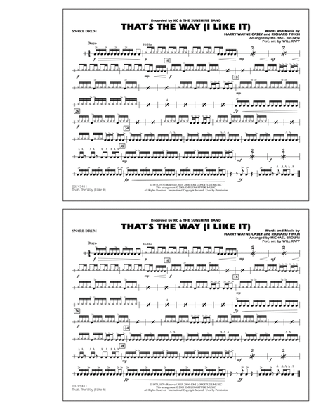 That's the Way (I Like It) - Snare Drum