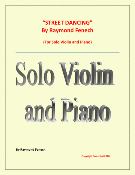 "Street Dancing" - For Solo Violin and Piano image number null