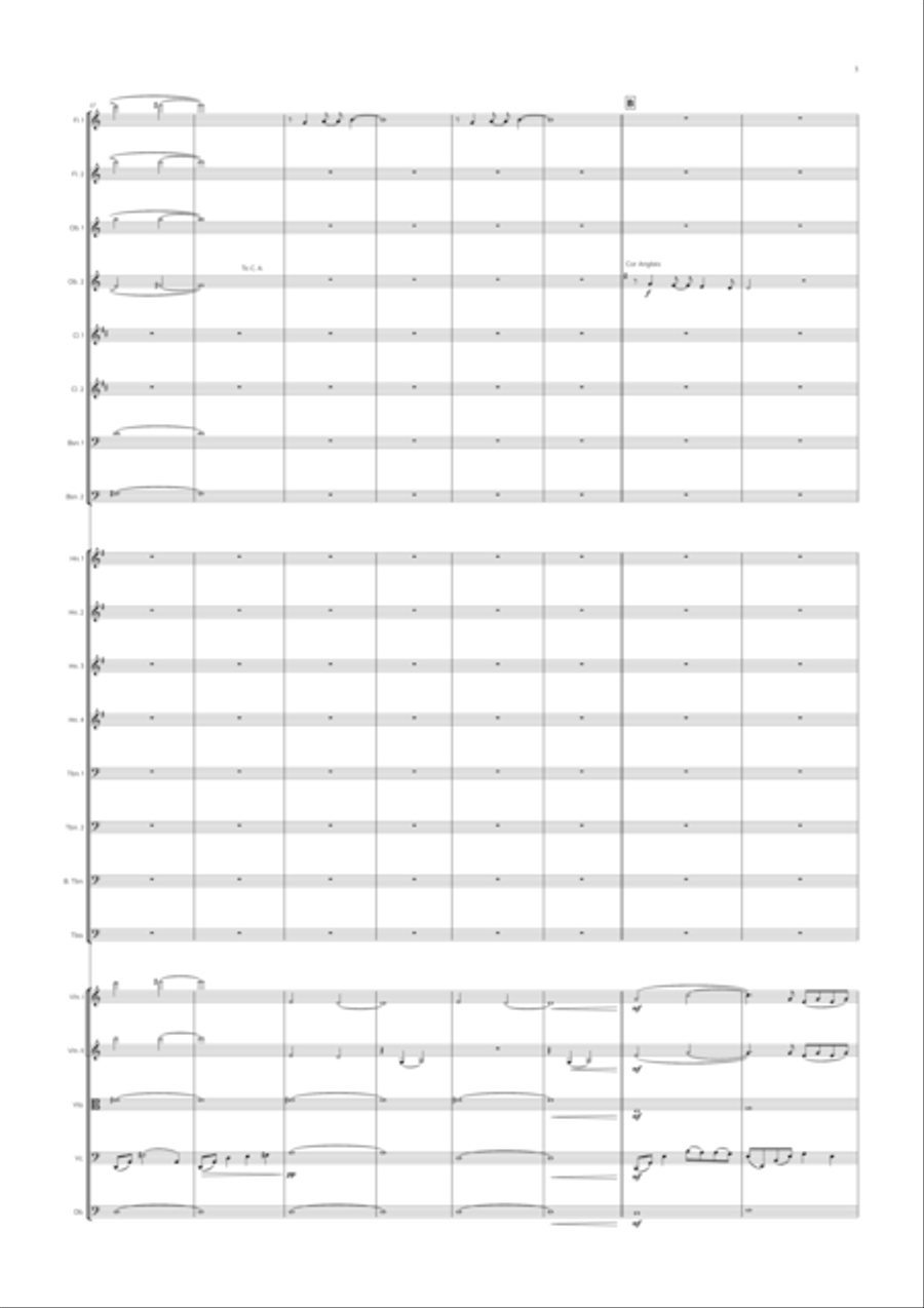 Main Title - Out Of Africa Full Orchestra scores gallery preview page 5