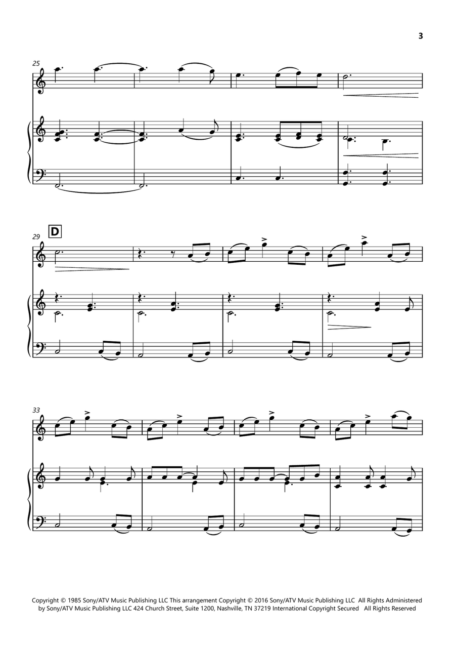 Hallelujah Flute scores gallery preview page 3