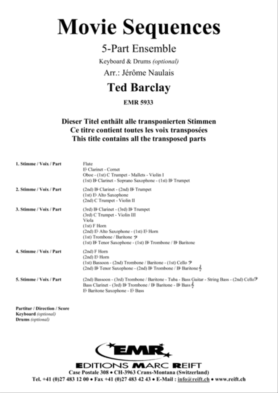 Movie Sequences Movie Sequences Concert Band scores gallery preview page 2