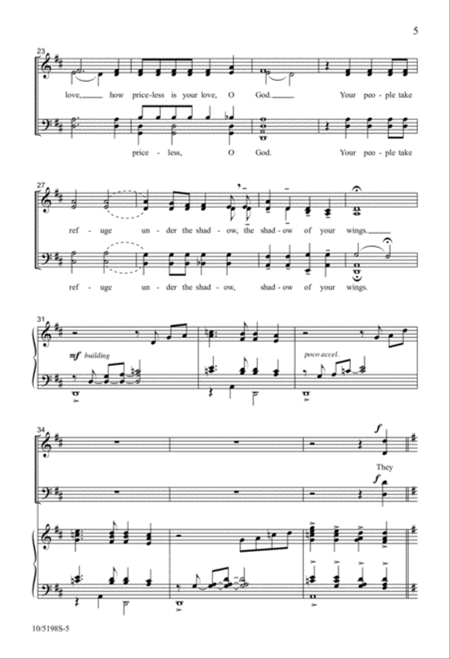 The Abundance of God's House 4-Part scores gallery preview page 5