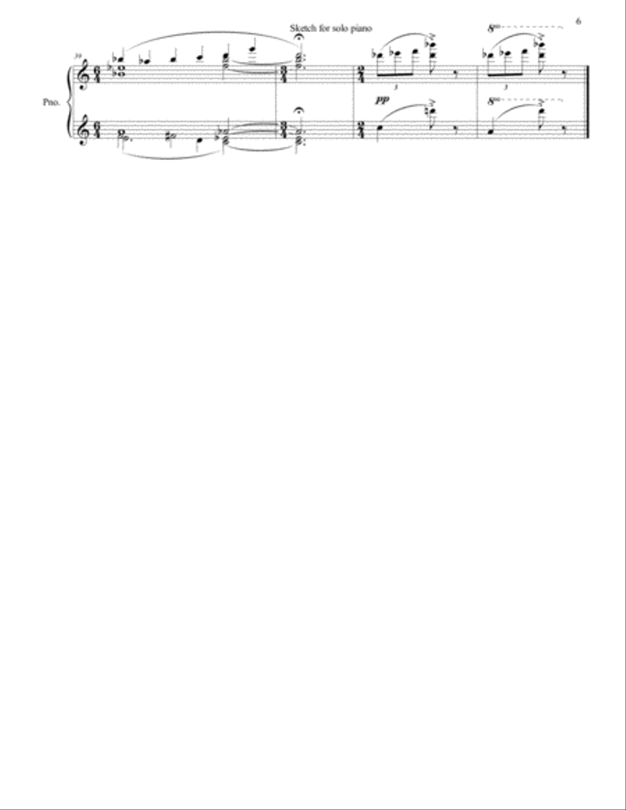 Four sketches for solo piano Piano Solo scores gallery preview page 6