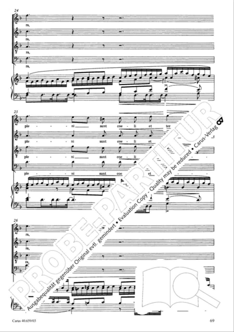 Mass in A flat major (Messe in As) 4-Part scores gallery preview page 70