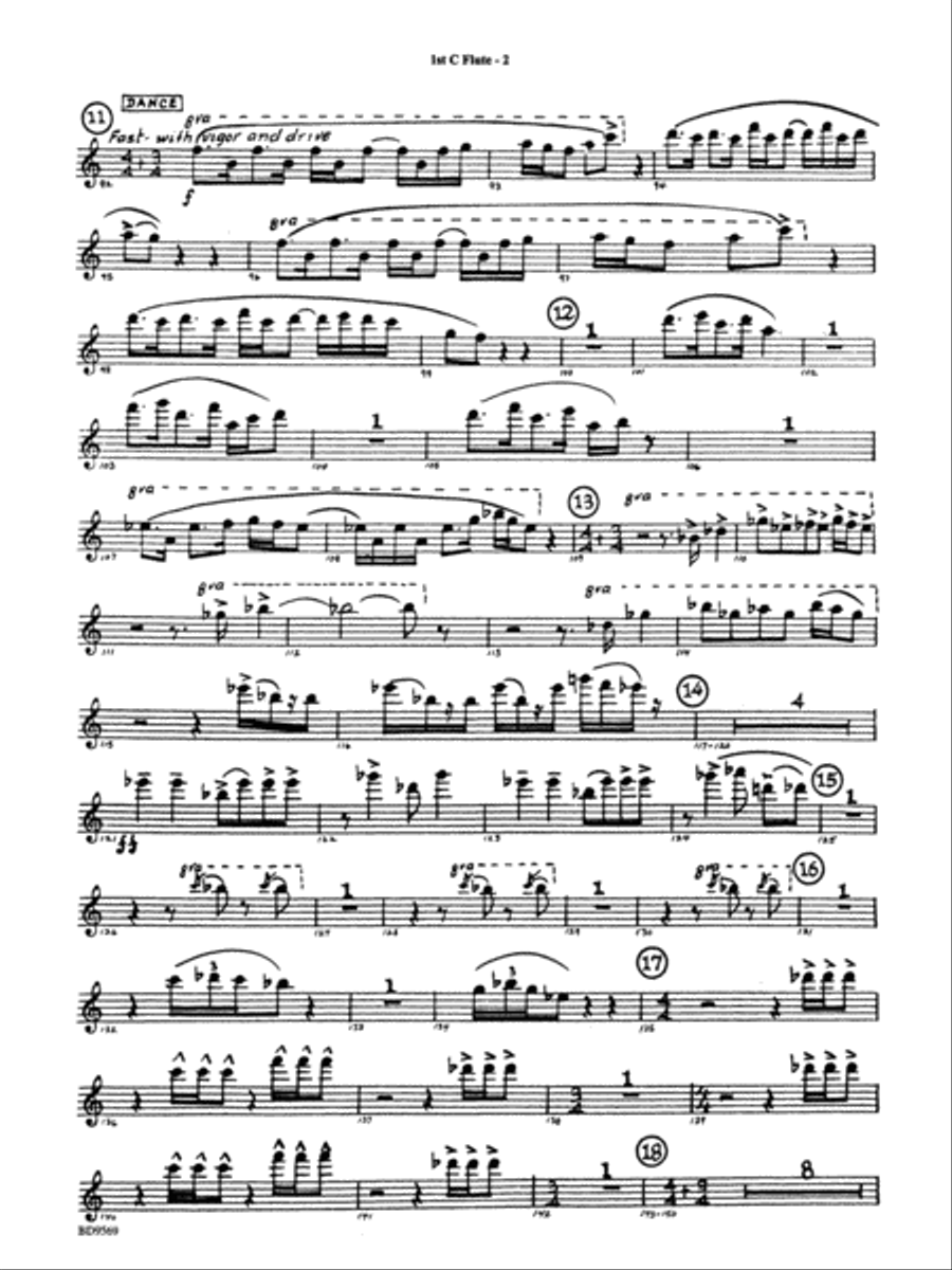 Jericho: Flute Concert Band scores gallery preview page 2