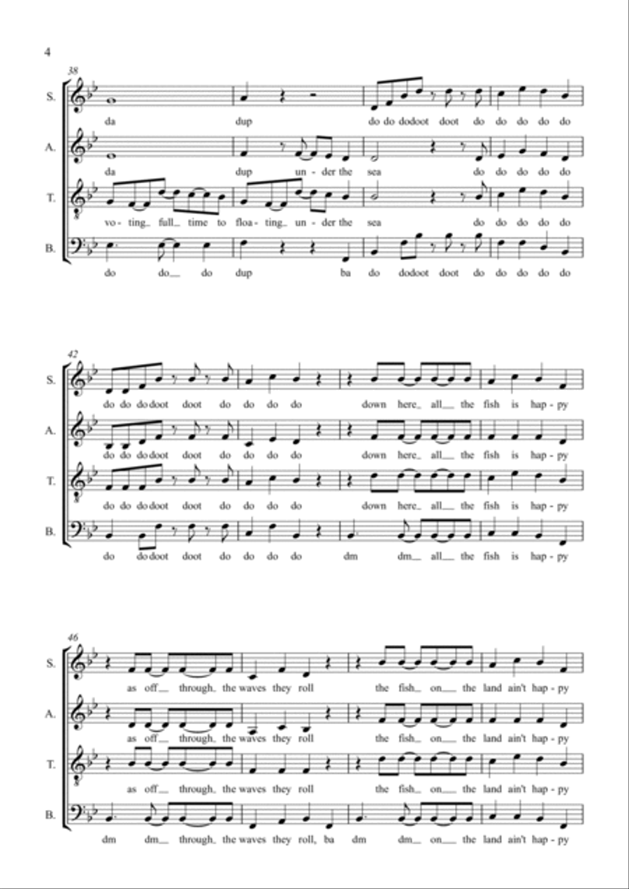Under The Sea Under The Sea 4-Part scores gallery preview page 4