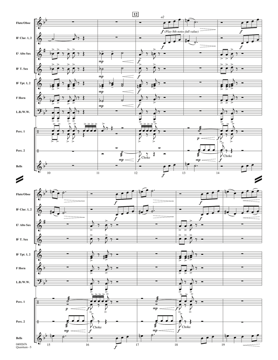Quantum - Full Score Quantum - Full Score Concert Band scores gallery preview page 4