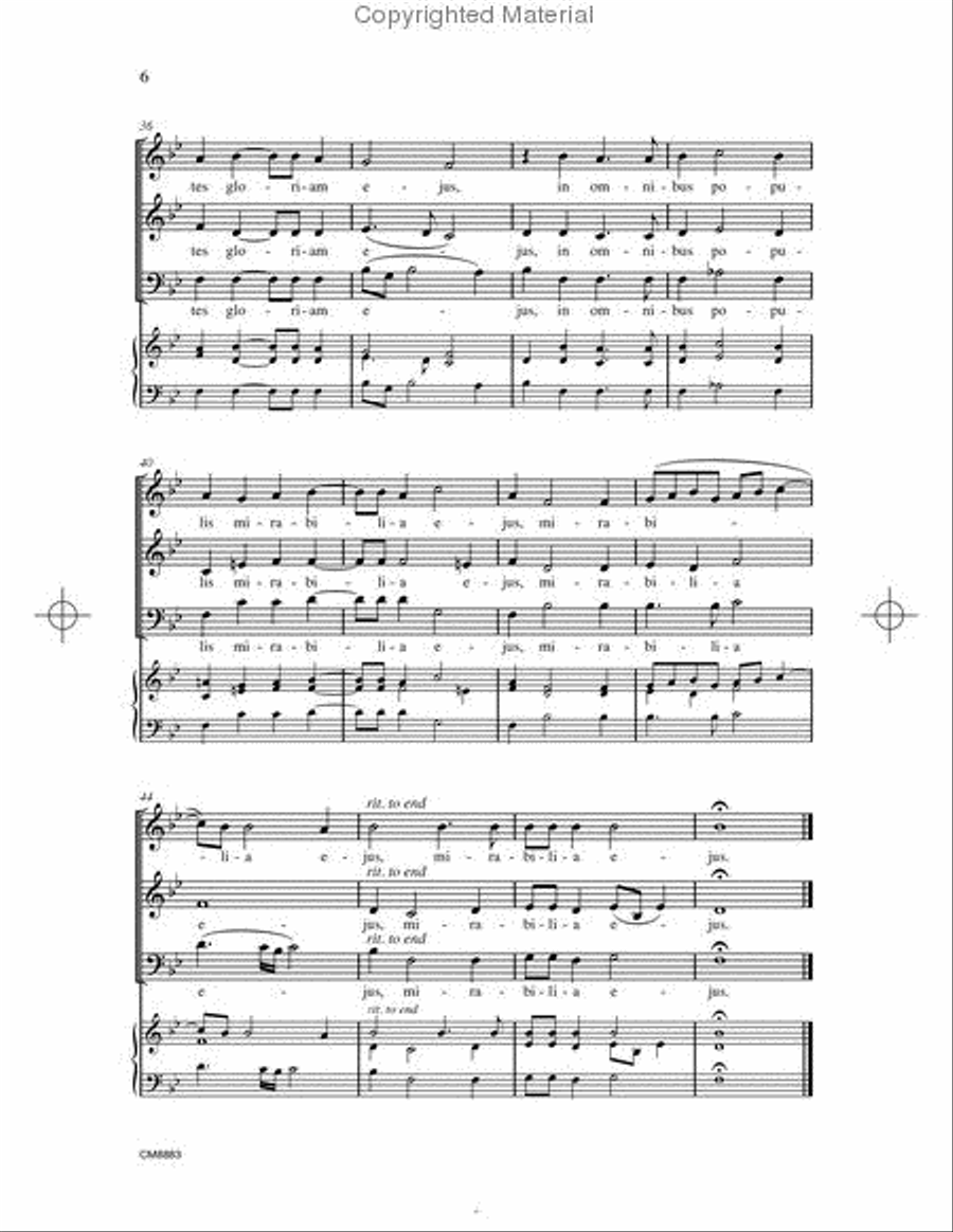 Cantate Domino 3-Part scores gallery preview page 4