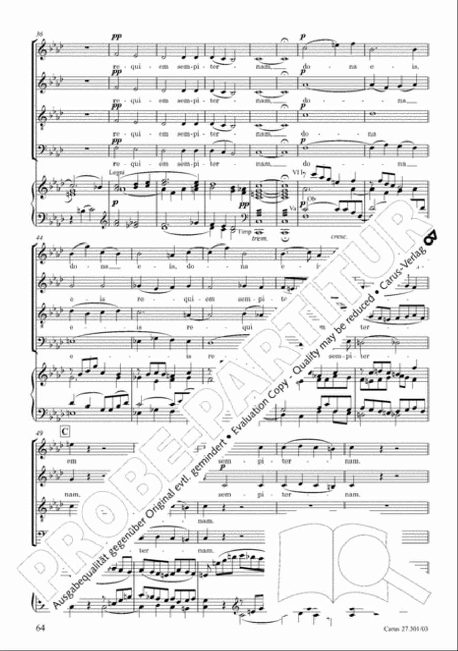 Requiem in F minor Requiem in F minor 4-Part scores gallery preview page 69