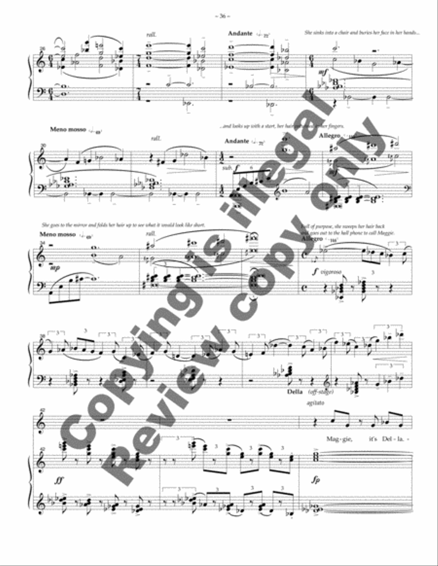 The Gift Of The Magi Piano, Vocal scores gallery preview page 14