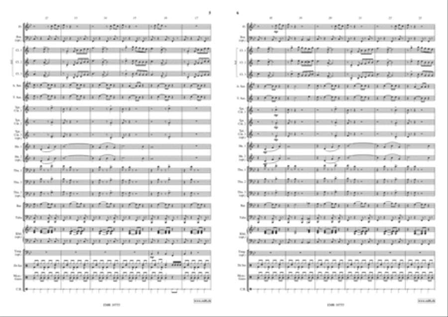 La Cucaracha Concert Band scores gallery preview page 4