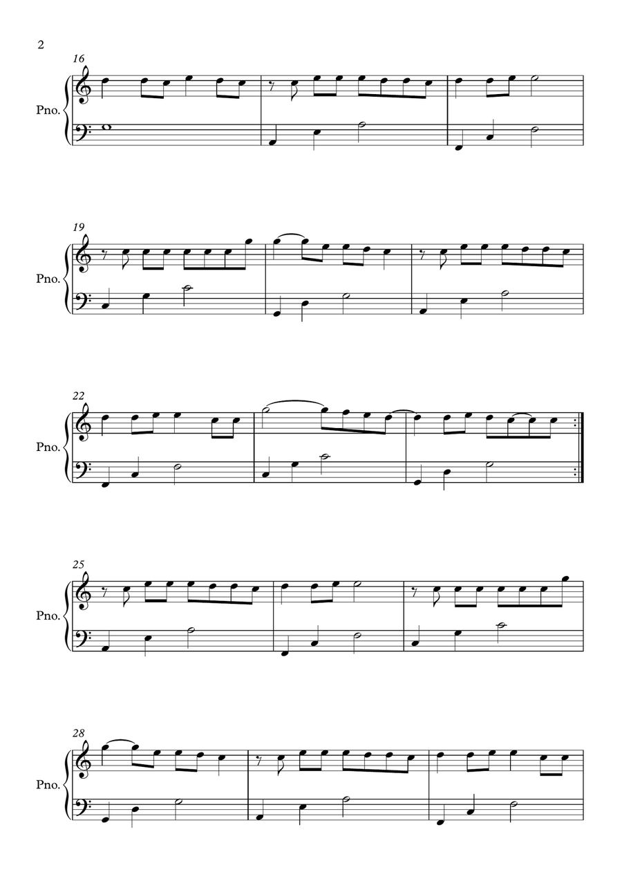 Be Alright Easy Piano scores gallery preview page 2
