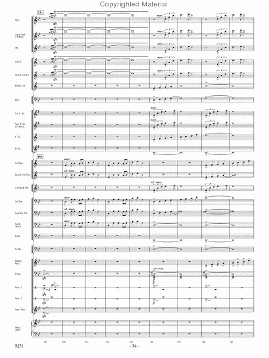 Pilatus: Mountain of Dragons Concert Band scores gallery preview page 32