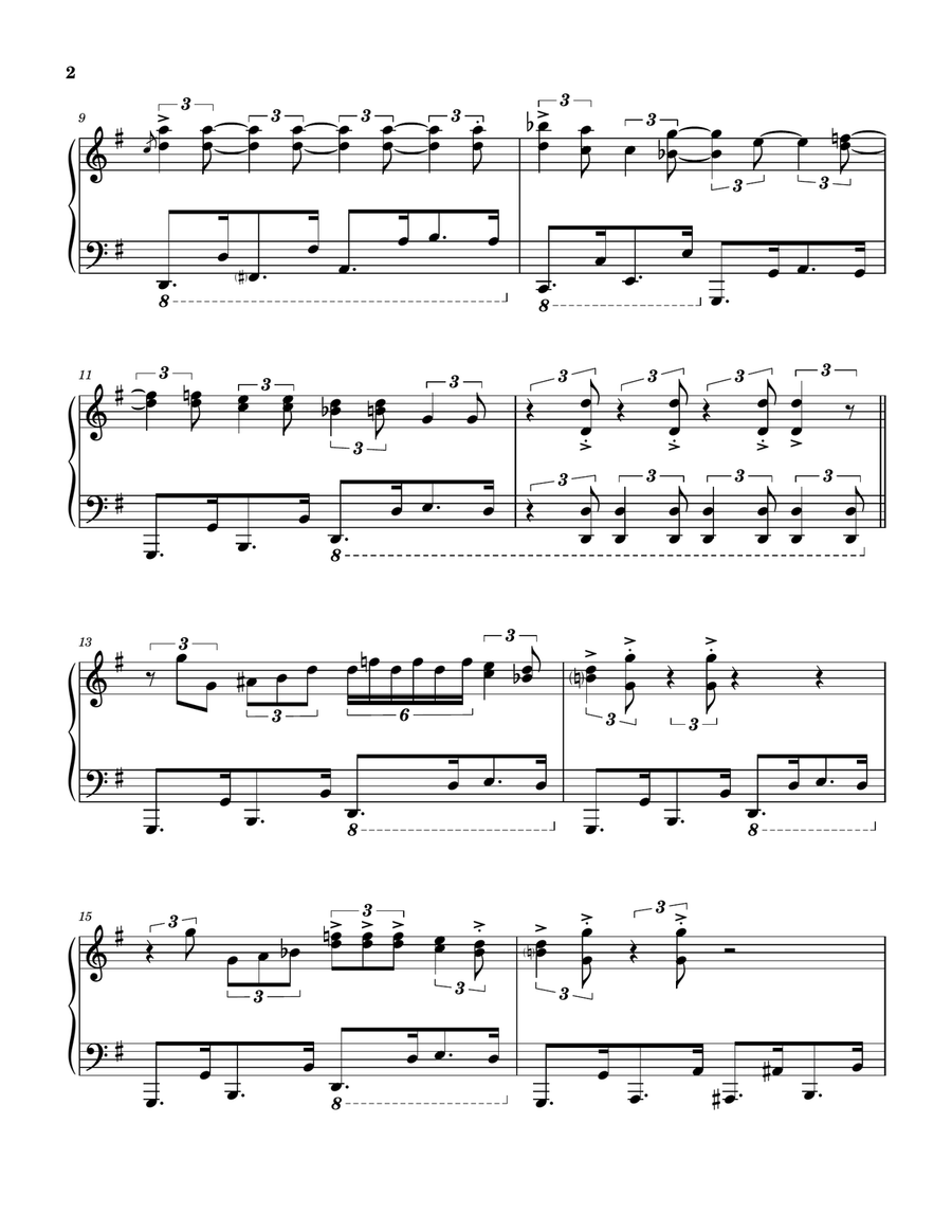 Groundhog Day (film-incidental Music) Piano Solo scores gallery preview page 2