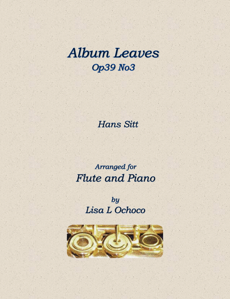 Album Leaves Op39 No3 for Flute and Piano image number null