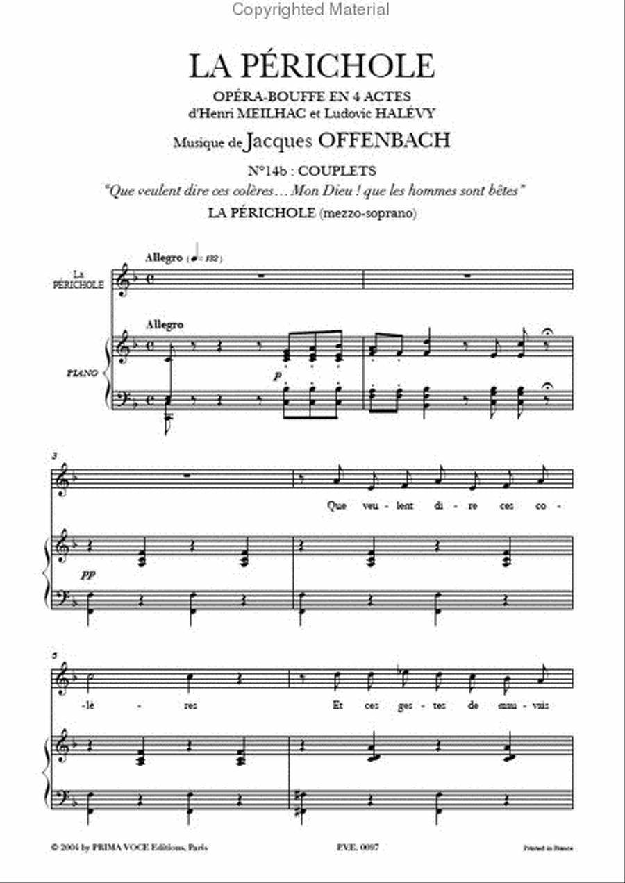 Que veulent dire ces coleres... Mon Dieu! que les hommes sont betes from La Perichole Mezzo-Soprano Voice scores gallery preview page 2