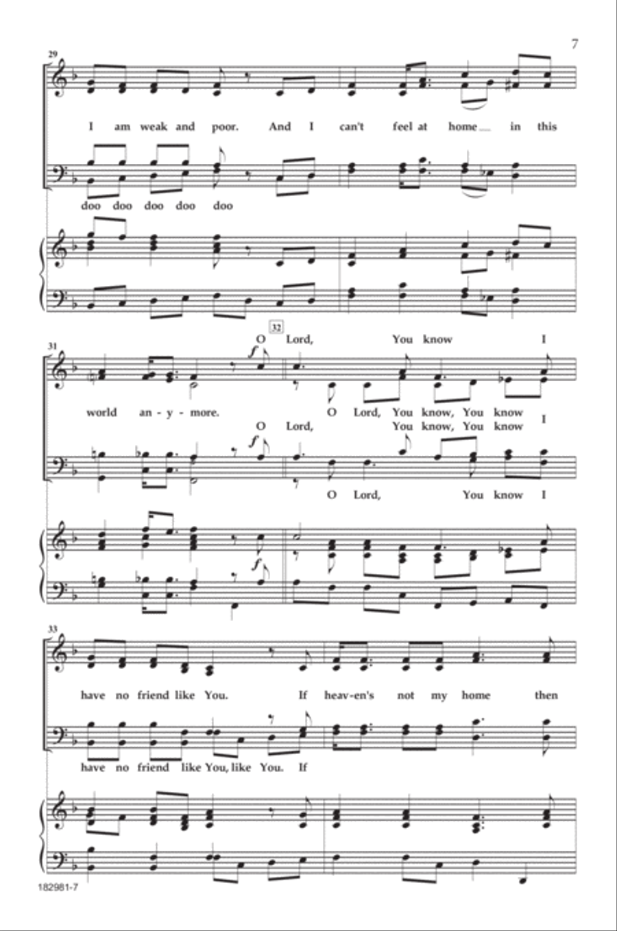 This World Is Not My Home 4-Part scores gallery preview page 6