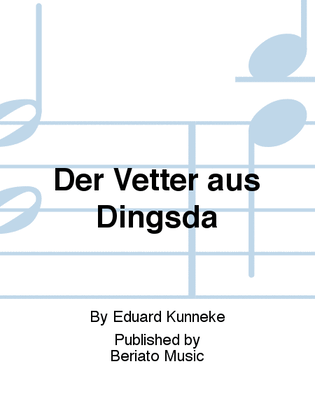 Book cover for Der Vetter aus Dingsda