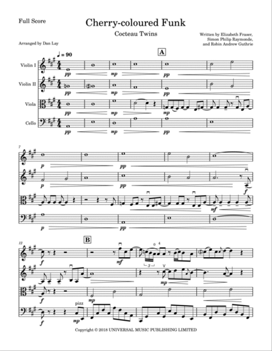 Cherry-coloured Funk String Quartet scores gallery preview page 3