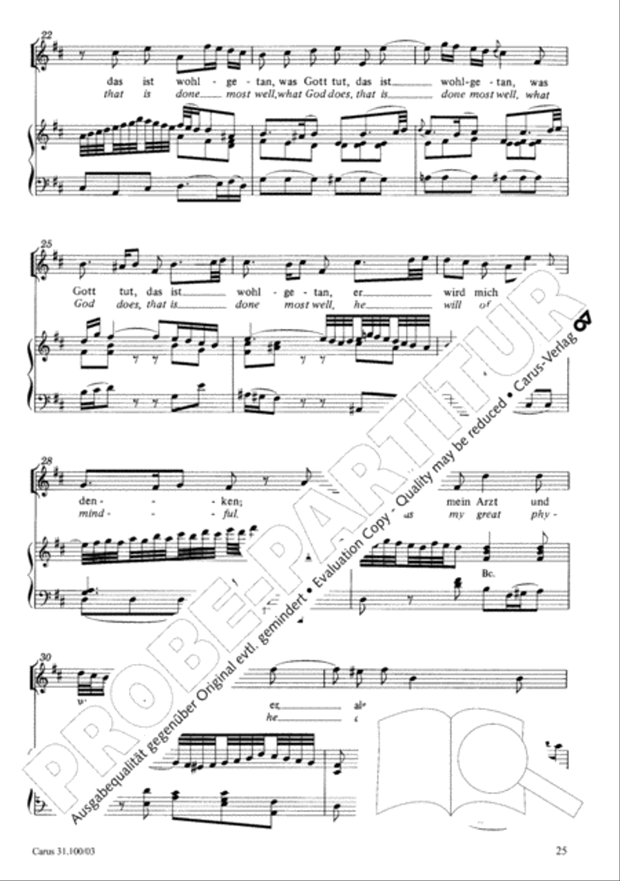 Whatever God ordains is right (Was Gott tut, das ist wohlgetan) 4-Part scores gallery preview page 26