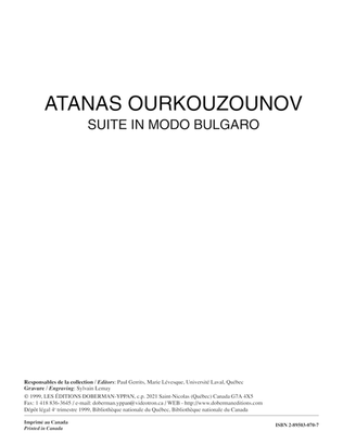 Book cover for Suite in modo bulgaro