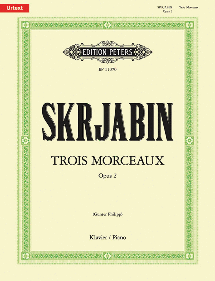 3 Morceaux Op. 2 for Piano Piano Solo scores gallery preview page 1