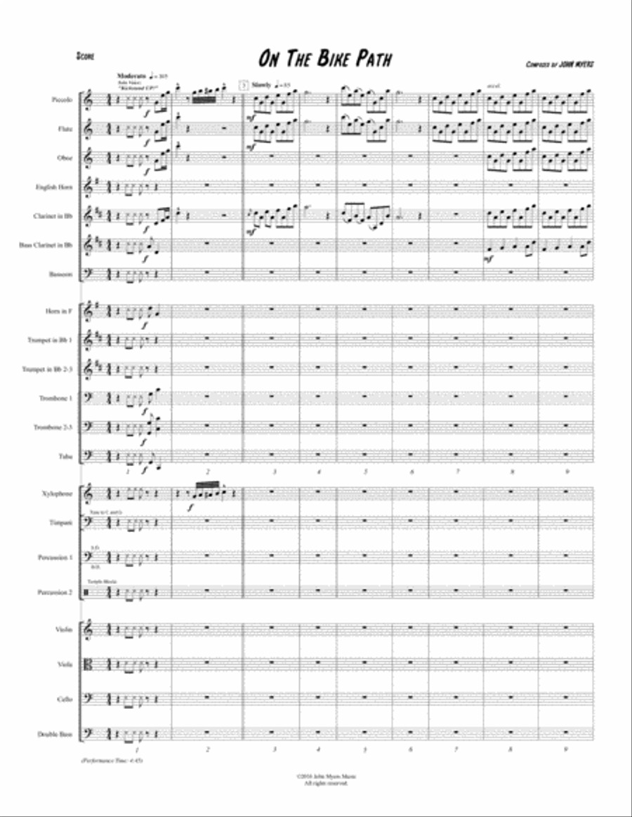 ON THE BIKE PATH Full Orchestra scores gallery preview page 3