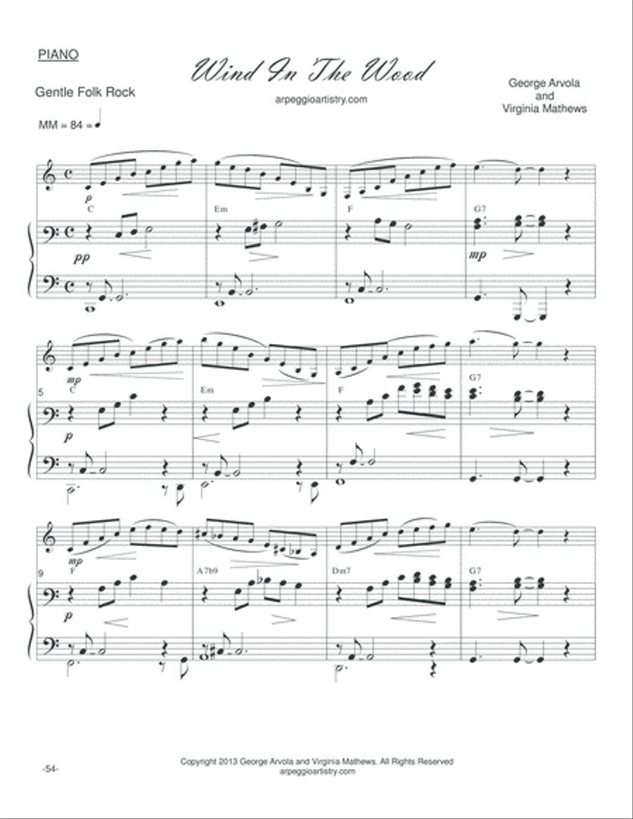 Wind in the Wood, for flute, recorder, violin, C instruments. Small Ensemble scores gallery preview page 4