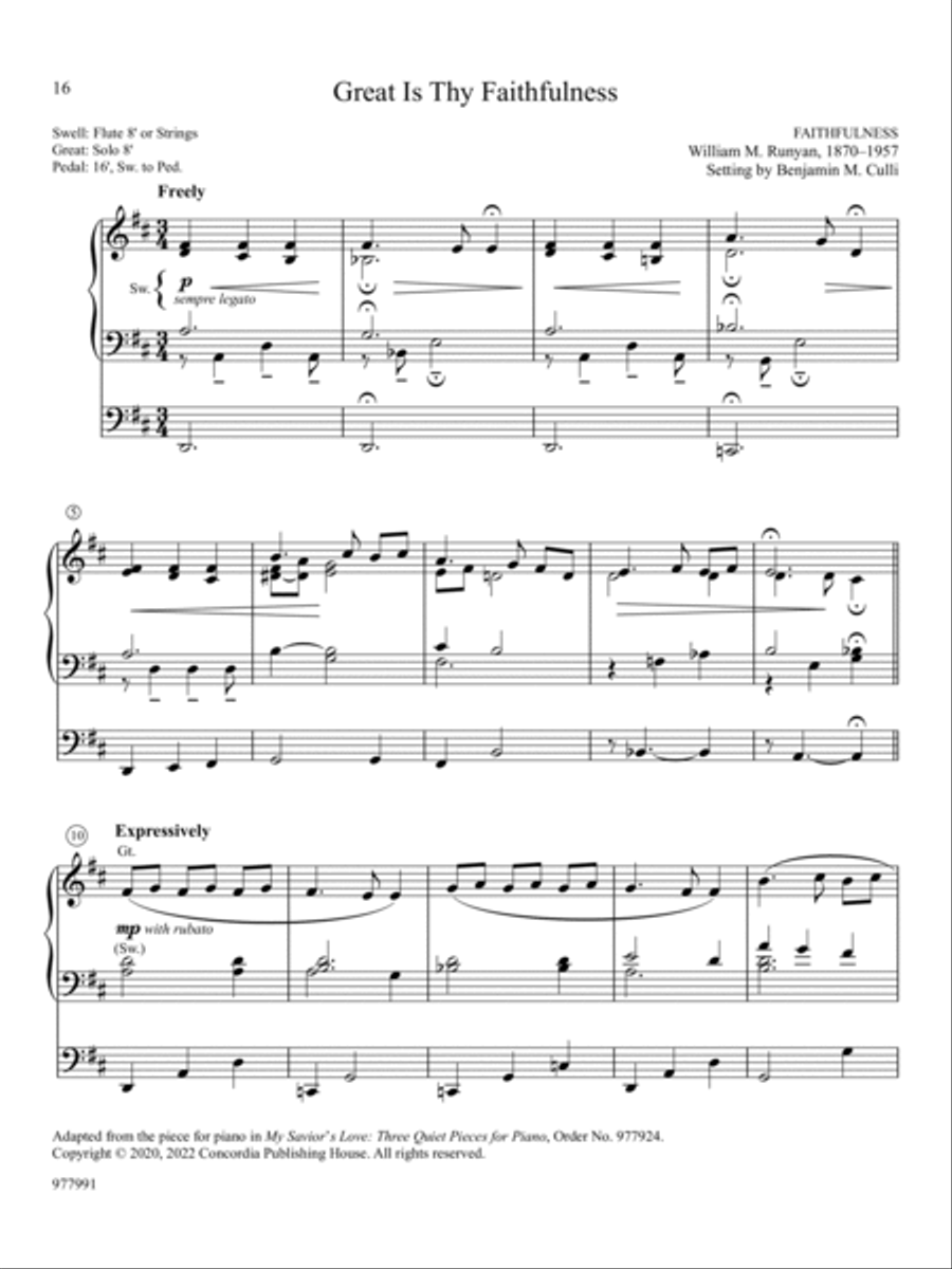 Hymn Tune Innovations: Five Preludes on God's Love and Grace Organ scores gallery preview page 5