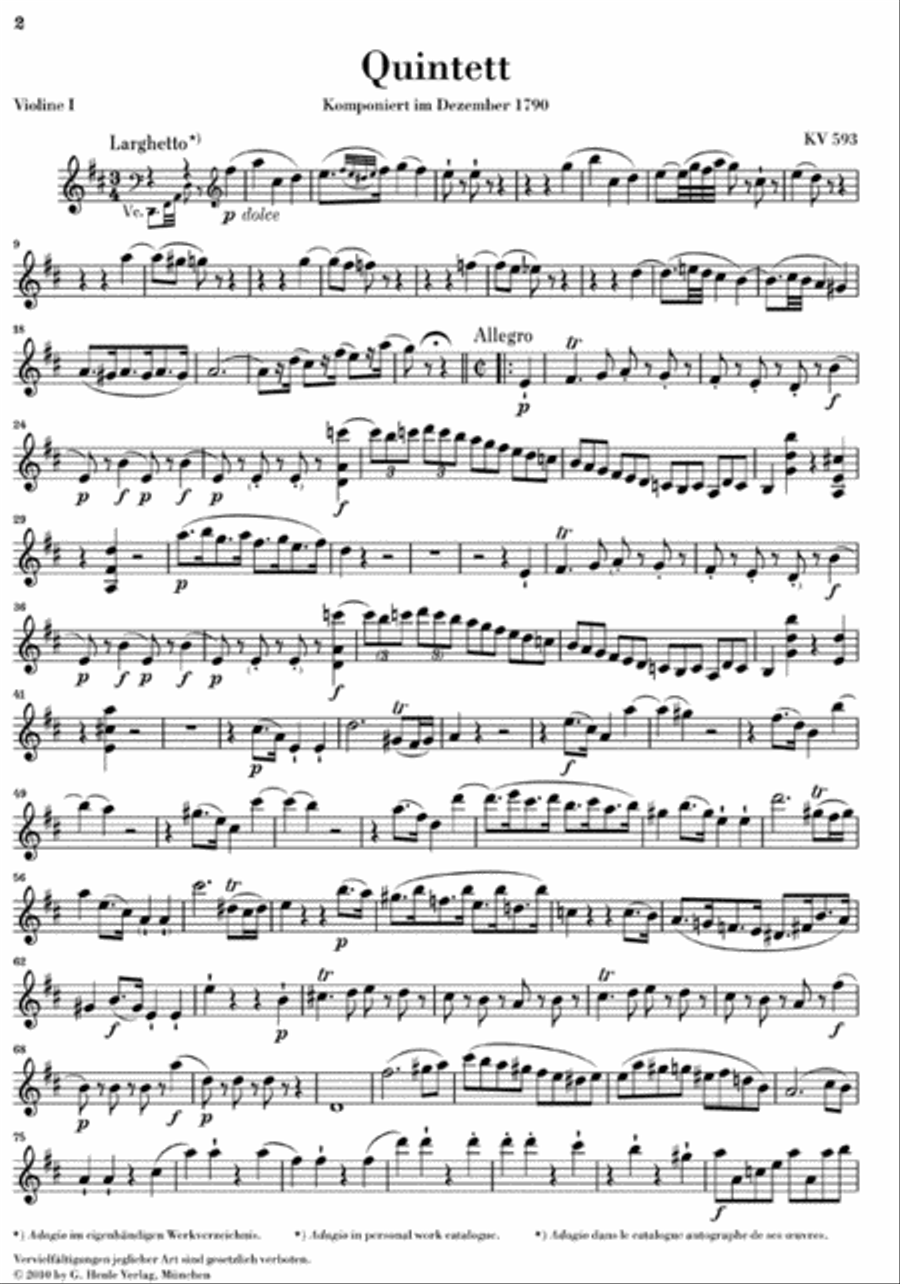 String Quintets: Volume III String Quintet scores gallery preview page 2