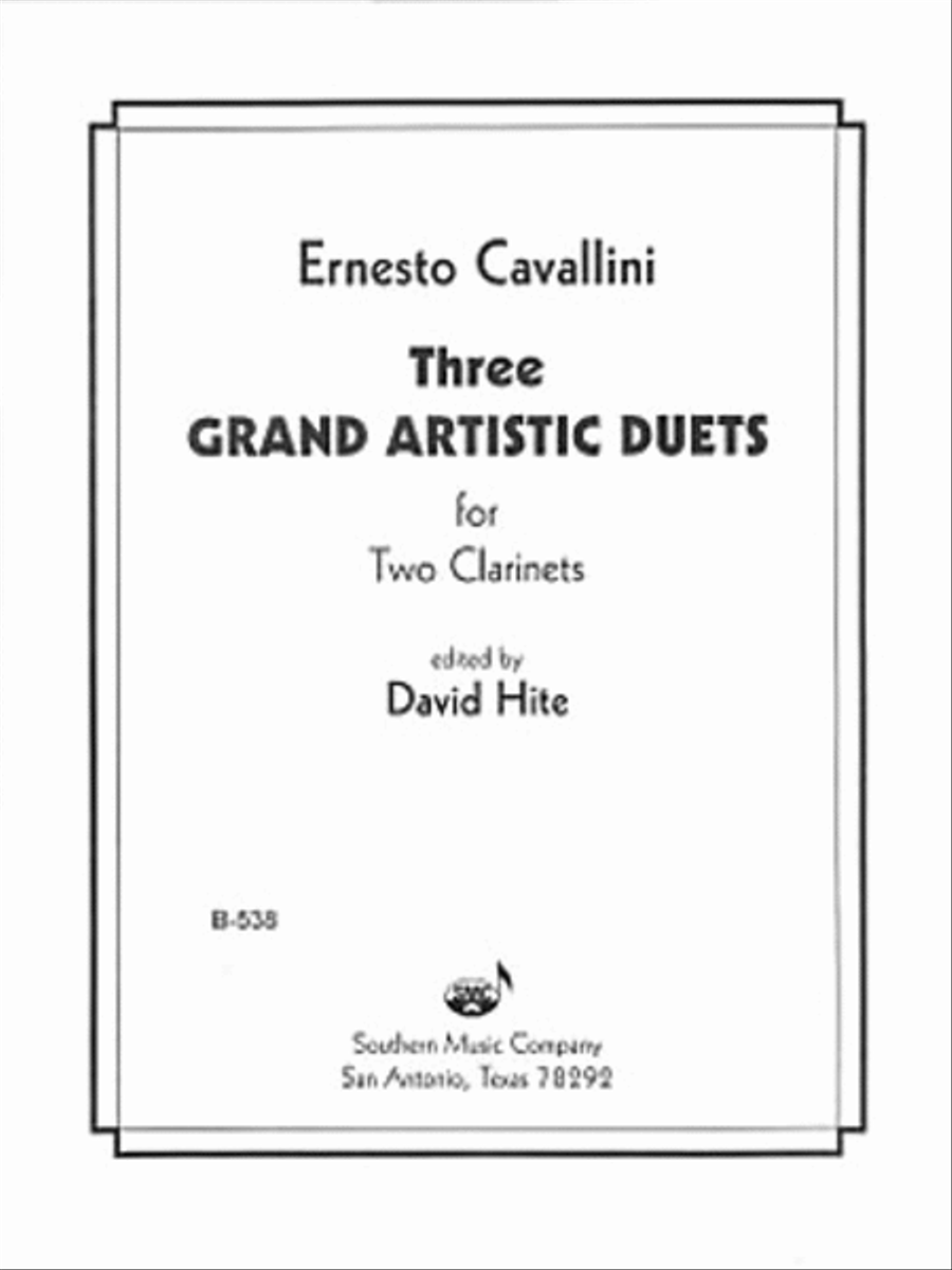 Three Grand Artistic Duets Clarinet Duet scores gallery preview page 1
