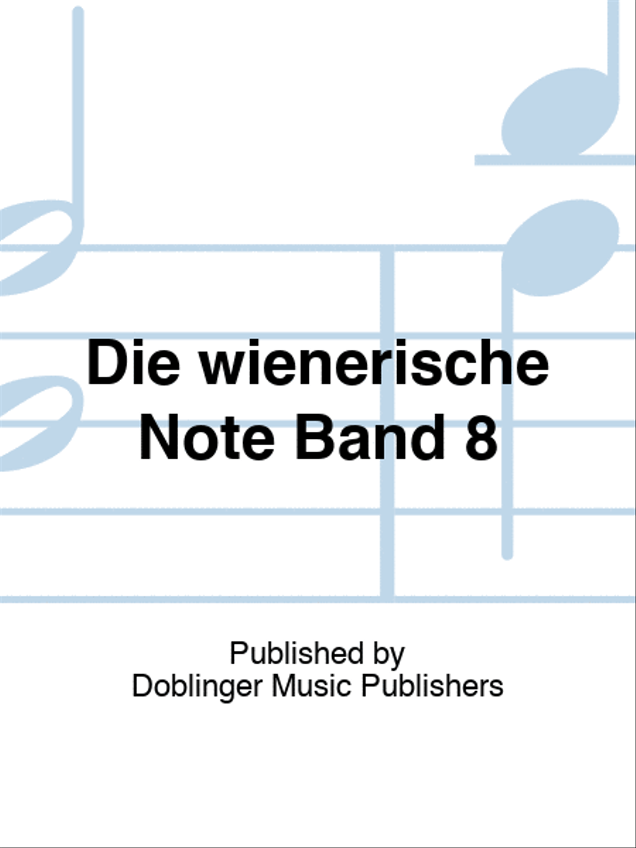 Die wienerische Note Band 8 Piano, Vocal, Guitar scores gallery preview page 1
