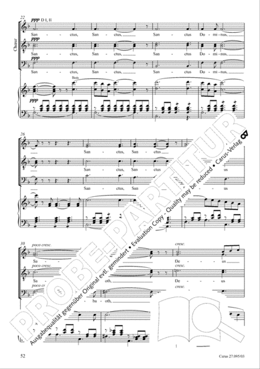 Messe solennelle de sainte Cecile STB scores gallery preview page 53